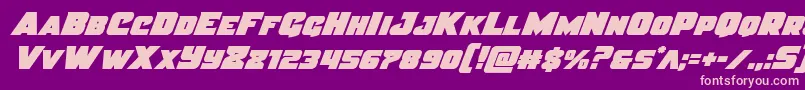 fuente Justiceital – Fuentes Rosadas Sobre Fondo Morado