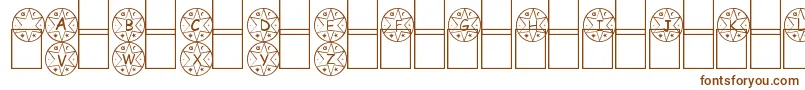 Medalha Font – Brown Fonts on White Background