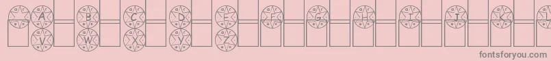 Medalha Font – Gray Fonts on Pink Background
