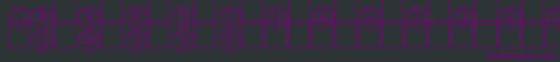 Шрифт Medalha – фиолетовые шрифты на чёрном фоне
