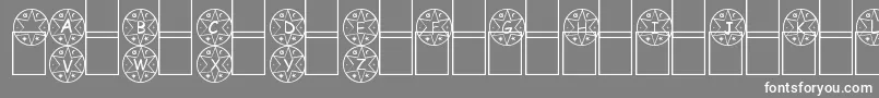 Medalha Font – White Fonts on Gray Background