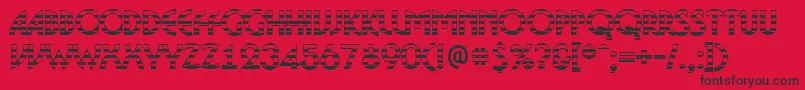 BosaNgs-Schriftart – Schwarze Schriften auf rotem Hintergrund