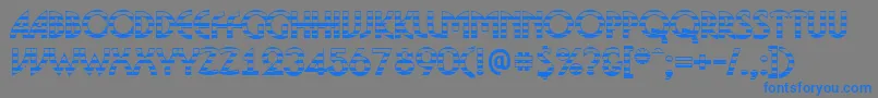 BosaNgs Font – Blue Fonts on Gray Background