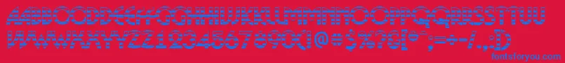 BosaNgs-fontti – siniset fontit punaisella taustalla