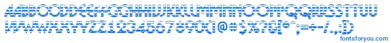 BosaNgs-Schriftart – Blaue Schriften