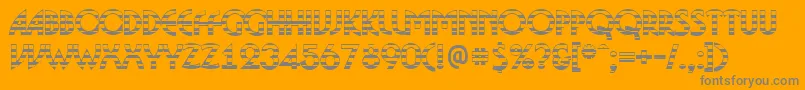 BosaNgs Font – Gray Fonts on Orange Background