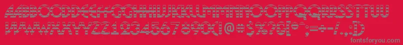 フォントBosaNgs – 赤い背景に灰色の文字