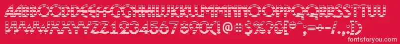 BosaNgs Font – Pink Fonts on Red Background