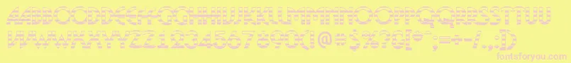 Шрифт BosaNgs – розовые шрифты на жёлтом фоне