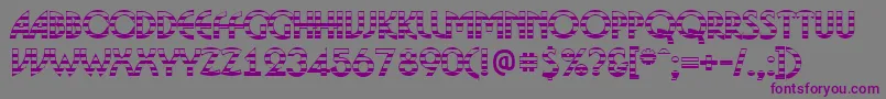 Шрифт BosaNgs – фиолетовые шрифты на сером фоне