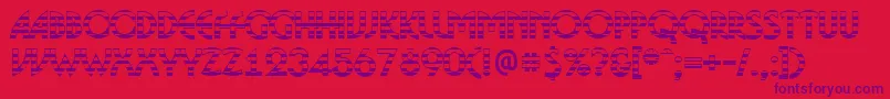 BosaNgs Font – Purple Fonts on Red Background