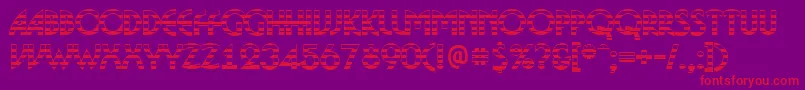 BosaNgs Font – Red Fonts on Purple Background