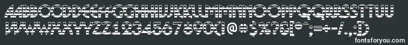 BosaNgs Font – White Fonts on Black Background