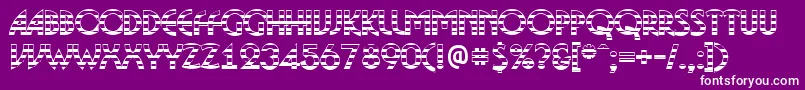 BosaNgs Font – White Fonts on Purple Background