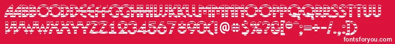BosaNgs Font – White Fonts on Red Background