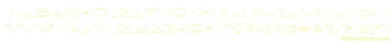 HaloOutlineregular-Schriftart – Gelbe Schriften