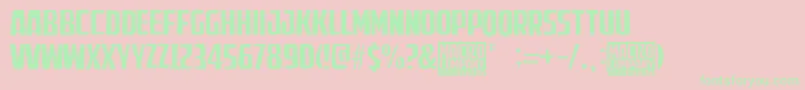 MacizoCompany Font – Green Fonts on Pink Background