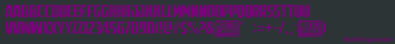 MacizoCompany Font – Purple Fonts on Black Background