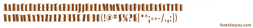 AvondaleScCond Font – Brown Fonts on White Background