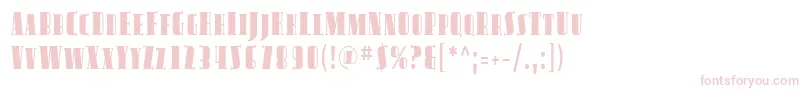 Czcionka AvondaleScCond – różowe czcionki