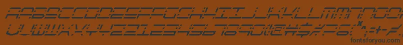 QuickquickCondensedItalic Font – Black Fonts on Brown Background