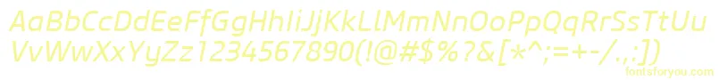 CoreSansM45RegularItalic Font – Yellow Fonts