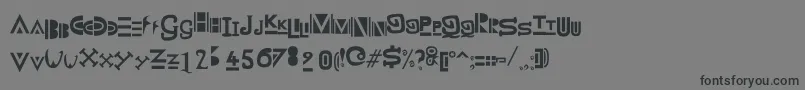 ZanyWhateverItMeans Font – Black Fonts on Gray Background