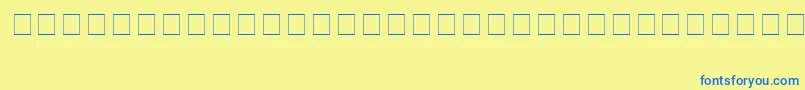 Ac2Banner1 Font – Blue Fonts on Yellow Background