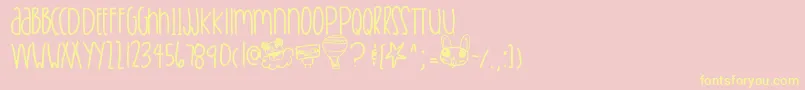 Breakfromtoronto Font – Yellow Fonts on Pink Background