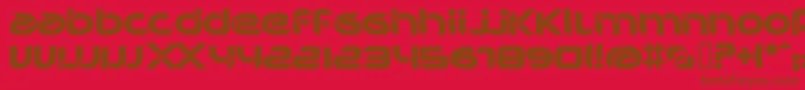 BdBankwell-fontti – ruskeat fontit punaisella taustalla