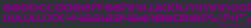 Шрифт BdBankwell – фиолетовые шрифты на чёрном фоне