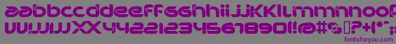 Шрифт BdBankwell – фиолетовые шрифты на сером фоне