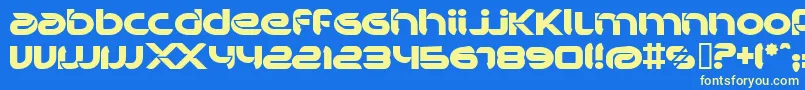 BdBankwell-fontti – keltaiset fontit sinisellä taustalla