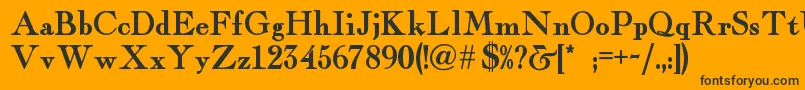 Fairfaxstationnf Font – Black Fonts on Orange Background