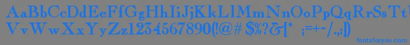 Fairfaxstationnf Font – Blue Fonts on Gray Background