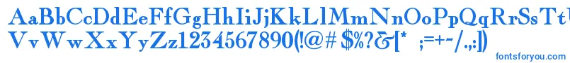 Fairfaxstationnf Font – Blue Fonts on White Background