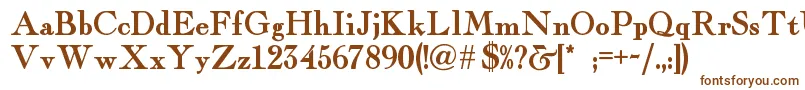 Fairfaxstationnf Font – Brown Fonts on White Background