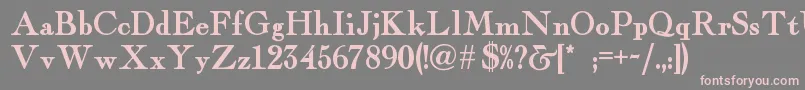 Fairfaxstationnf Font – Pink Fonts on Gray Background