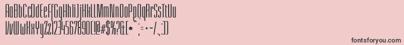 LinotypeLichtwerkBold Font – Black Fonts on Pink Background