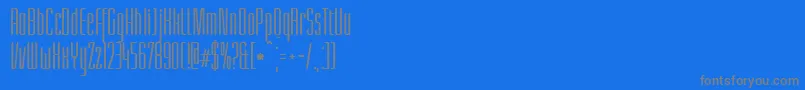 LinotypeLichtwerkBold Font – Gray Fonts on Blue Background