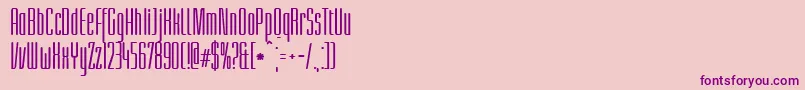 LinotypeLichtwerkBold Font – Purple Fonts on Pink Background