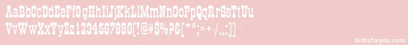 GradPlain-fontti – valkoiset fontit vaaleanpunaisella taustalla