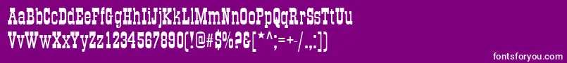 GradPlain Font – White Fonts on Purple Background