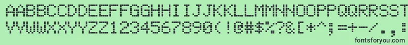 Ehsmb Font – Black Fonts on Green Background