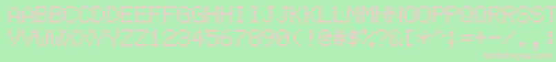 Ehsmb Font – Pink Fonts on Green Background