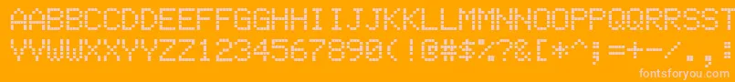 Ehsmb Font – Pink Fonts on Orange Background