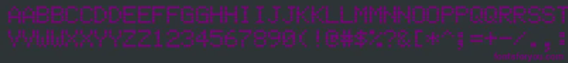 Ehsmb Font – Purple Fonts on Black Background