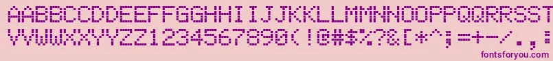 Ehsmb Font – Purple Fonts on Pink Background