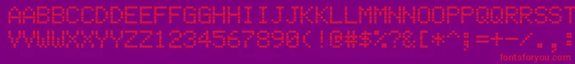 Ehsmb Font – Red Fonts on Purple Background