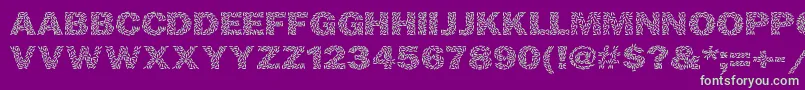 Ricecakes Font – Green Fonts on Purple Background